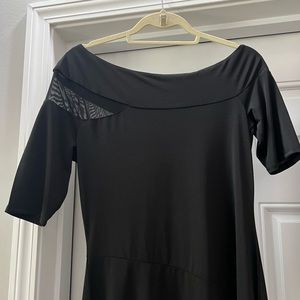 H Halston black dress